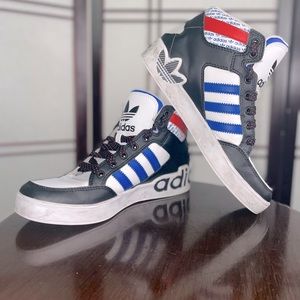 Adidas Sneakers. Blue and red